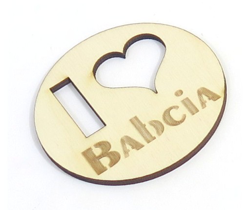 DEKOR NA DZIEŃ BABCI ZAWIESZKA I love BABCIA TD16
