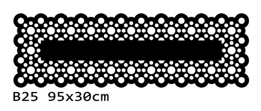 bieżnik obrus mata filcowy filcowa filc B25 95x30