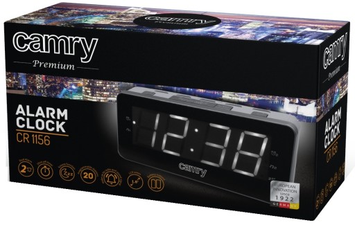 CAMRY CR1156 radiobudzik FM AM LED 2 alarmy