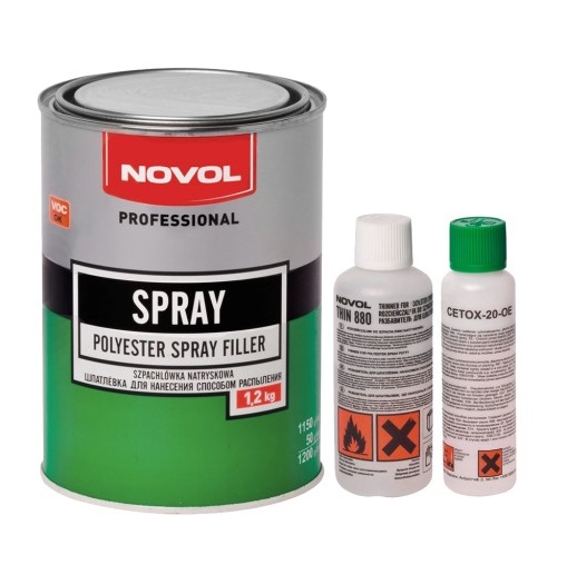 NOVOL SPRAY SZPACHLÓWKA SZPACHLA NATRYSKOWA 1,2 KG