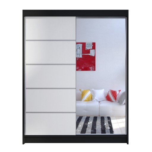 SZAFA PRZESUWNA Camino III z lustrem 150cm Wnękowa