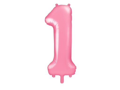 Balon foliowy Cyfra 1 różowa 86 cm