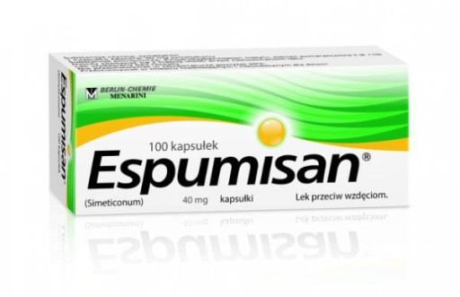 Espumisan 100kaps. wzdęcia gazy gastroskopia