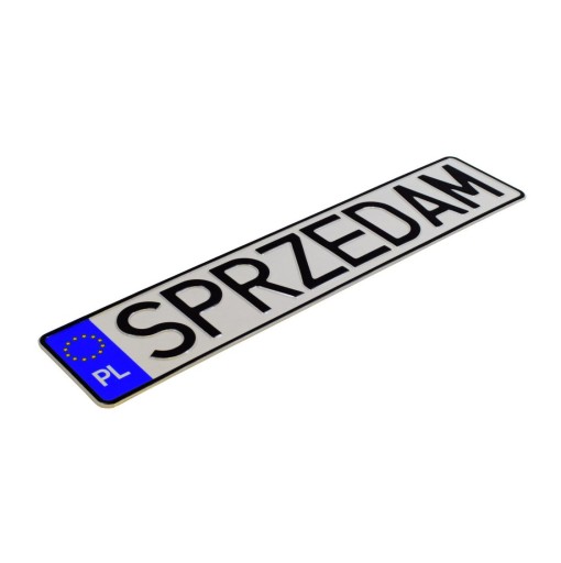 Polskie Tablice Okazjonalne Aluminiowe Tłoczone