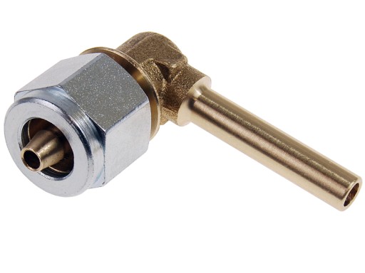 ZŁĄCZKA KĄTOWA PRZEWODU ELASTYCZNEGO PCV FARO 6MM