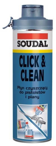 SOUDAL CLICK FIX płyn czyszczący pistolet czyścik