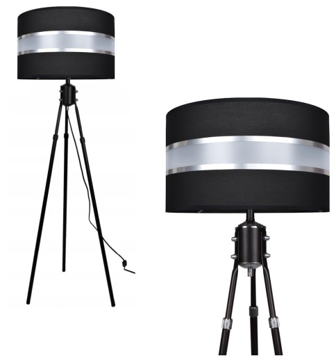 Lampa Stojąca Podłogowa SZTALUGA TRÓJNÓG ABAŻUR
