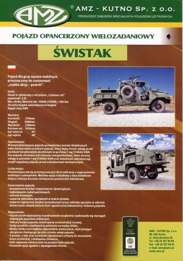 AMZ Świstak prospekt 2015 wojskowy