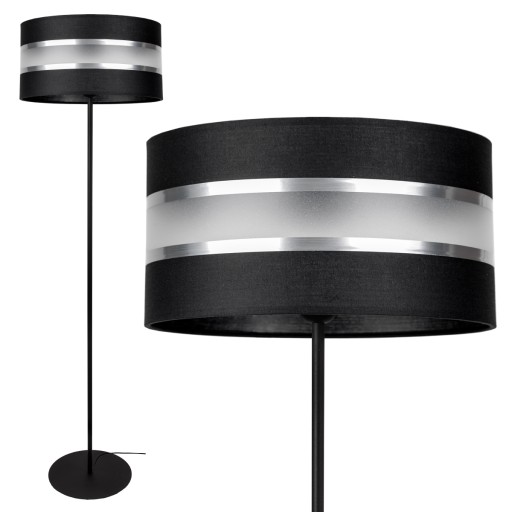NOWOCZESNA LAMPA STOJĄCA PODŁOGOWA ABAŻUR 40CM LED