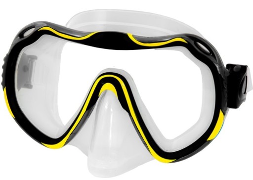 Maska do nurkowania okulary Aqua-Speed JAVA żółcie
