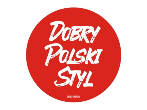 Naklejka na auto szybę DOBRY POLSKI STYL PRL Polska *12cm
