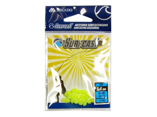 Surfcasting koraliki elipsa Mikado 3x4mm 25szt. Y