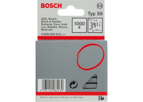 ZSZYWKI 18 mm TYP 55 BOSCH 1000 szt.