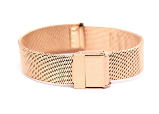 Bransoleta siatka MESH 14 MM Różowe Złoto- Damska
