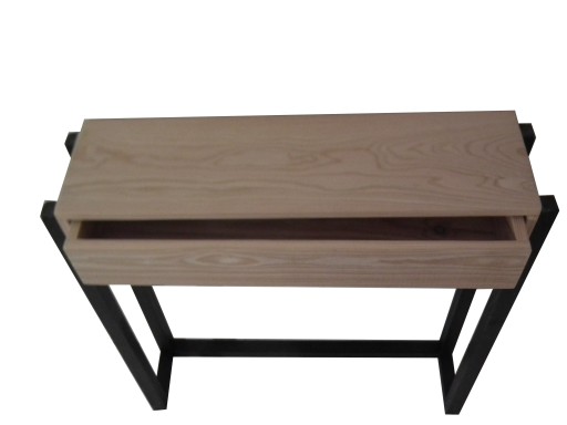 Konsola z półką 90x20 +1 szuflada wys 72cm