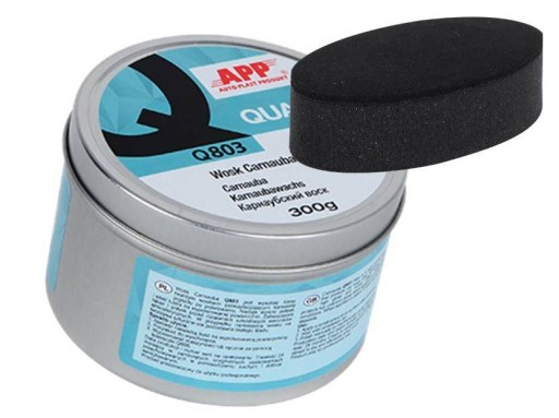 APP QUARTZ Q803 WOSK CARNAUBA 300 G+GĄBKA GB SB
