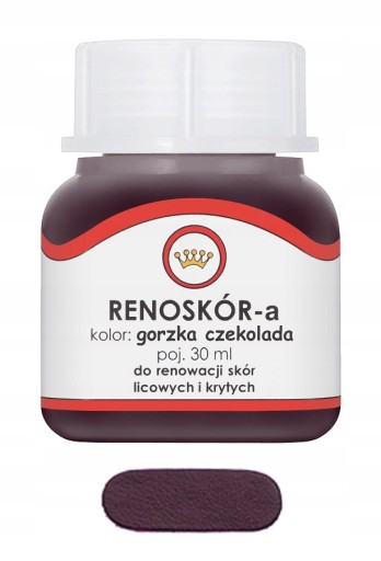 RENOSKÓR FARBA LAKIER DO SKÓRY GORZKA CZEKOLADA