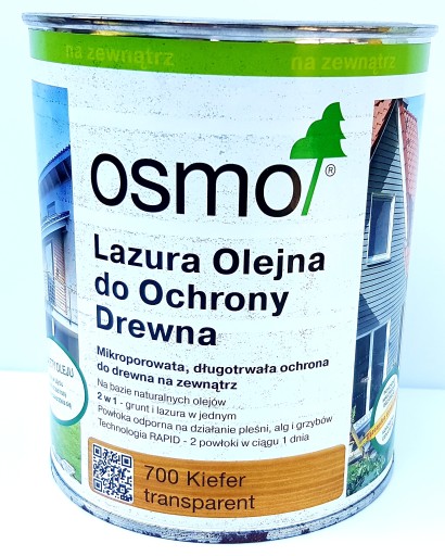 Osmo 700 Lazura Olejna 0,125l Sosna