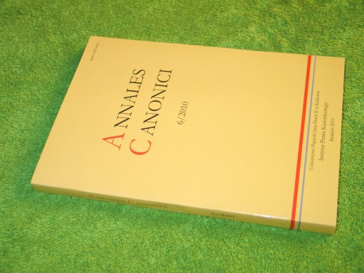 ANNALES CANONICI 6/2010