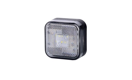 LAMPA OBRYSOWA KWADRATOWA Z ODBLASKIEM BIAŁA LED