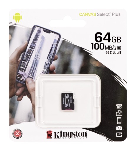 KARTA PAMIĘCI MICRO SD 64GB KINGSTON 100MB/s GOPRO