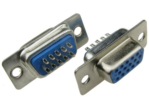 Gniazdo D-SUB 15 3 rzędowe DB15 VGA na kabel /2673