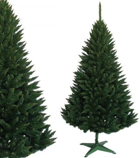 Choinka sztuczna zielona ŚWIERK GĘSTA 120cm stojak