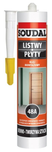 SOUDAL KLEJ MONTAŻOWY 48A LISTWY PŁYTY