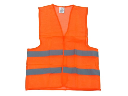KAMIZELKA BEZPIECZEŃSTWA ODBLASKOWA DROGOWA orange