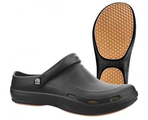 Klapki FitClog Obuwie medyczne wygodne Produkt Polski BLACK Super JAKOŚĆ 38