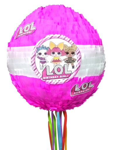 NA URODZINY PINIATA PINATA LOL SURPRISE bez rozbijania 95 cm