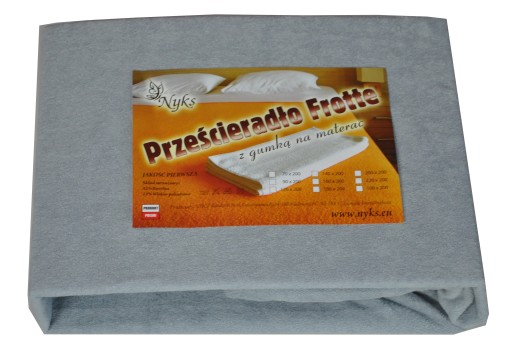 Prześcieradło 70x140 gruba frotte z gumką 001mix
