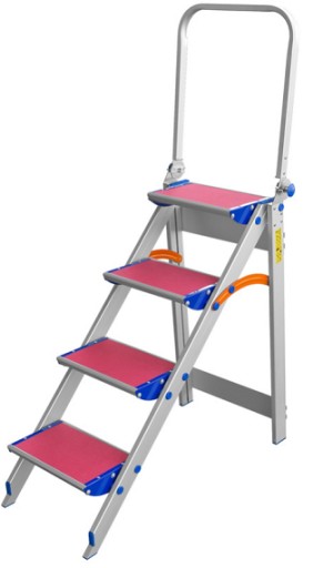 STOŁEK DRABINA ROZKŁADANY Z PORĘCZĄ DRABEX TP8020P