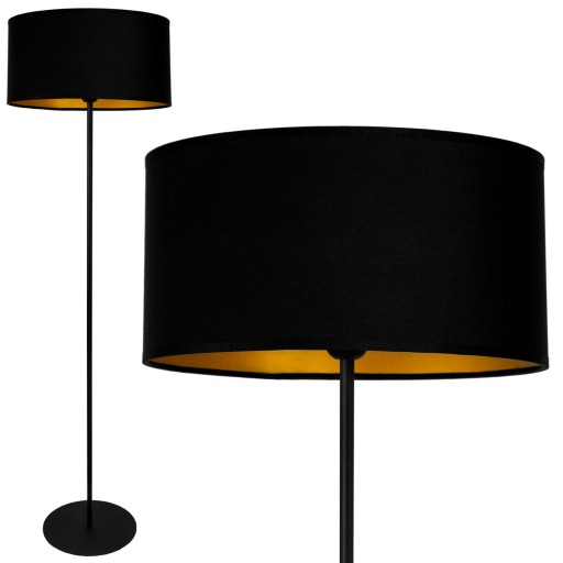NOWOCZESNA LAMPA STOJĄCA PODŁOGOWA ABAŻUR 45CM LED