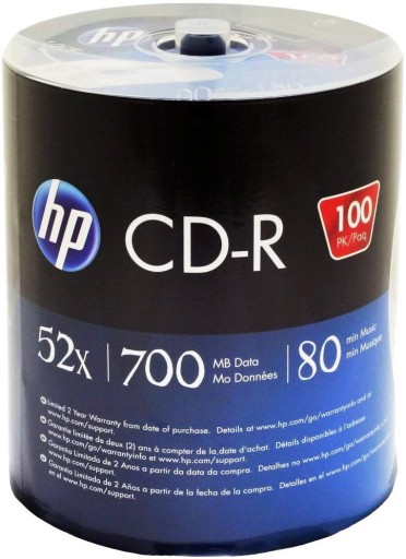 HP CD-R 700MB 52X 100ER - CD-R - 700 MB - CD-R