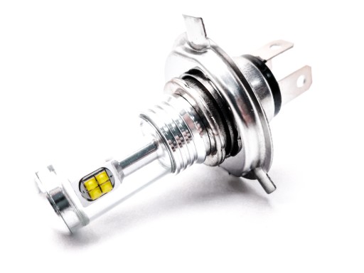 ŻARÓWKA LED H4 DC12V-24V CANbus Ultra mocna Biel