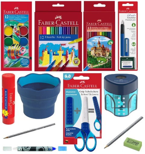 FABER-CASTELL Wyprawka szkolna 13 element + GRATIS