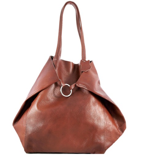 WOREK SKÓRZANA TOREBKA SHOPPER KOSMETYCZKA 2W1