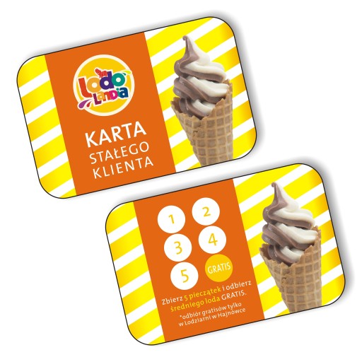 KARTY RABATOWE KARTY STAŁEGO KLIENTA DRUK KART 500 szt. + PROJEKT GRATIS!