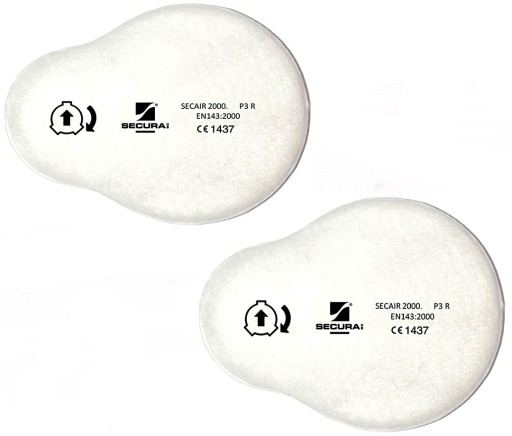 ZAPASOWE FILTRY SECAIR 2000.02 P3 R MASKA SECURA