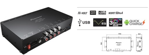 Pioneer DEQ-S1000A Procesor dźwieku z wzmacniaczem