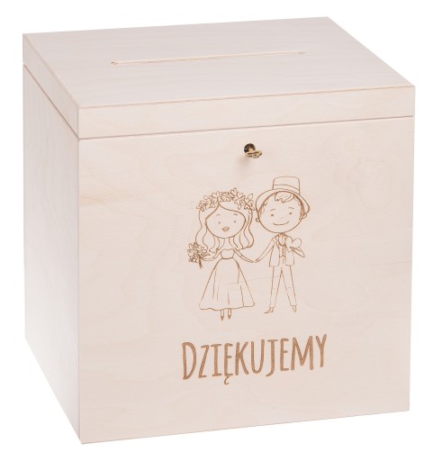 PUDEŁKO SKRZYNKA NA KOPERTY wesele DZIĘKUJEMY ślub