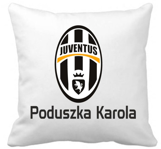 JUVENTUS TURYN PODUSZKA Mikrofibra+IMIĘ