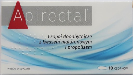 Czopki z propolisem i kwasem hialuronowym 10 szt.