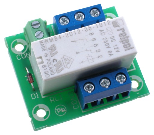 Moduł wykonawczy z przekaźnikiem, DIY, AVT440/2 B