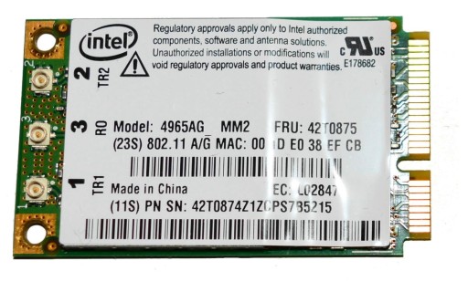 Karta WiFi Intel 4965AG MM2 dla IBM