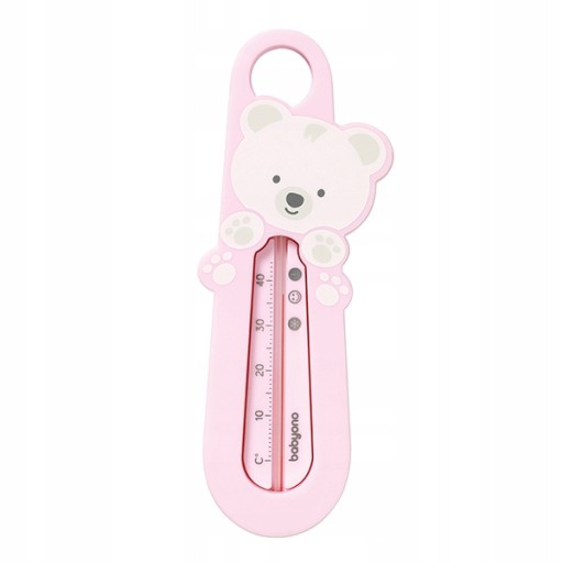 BABYONO TERMOMETR DO KĄPIELI MIŚ RÓŻOWY