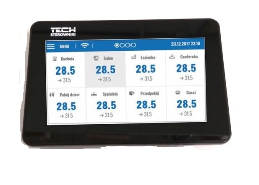 TECH M-9 PRZEWODOWY PANEL KONTROLNY + MODUŁ WIFI CZARNY M-9R