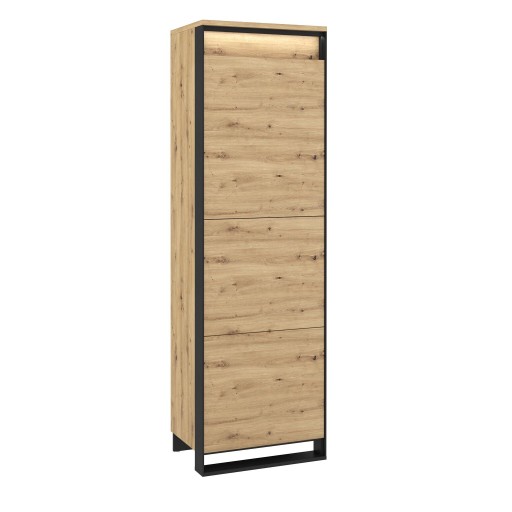 Szafa jednodrzwiowa półki Quant QA-02 LED loft