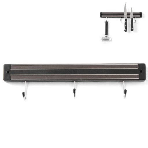 Listwa Magnetyczna Na NOŻE Z Haczykami dł. 300 mm